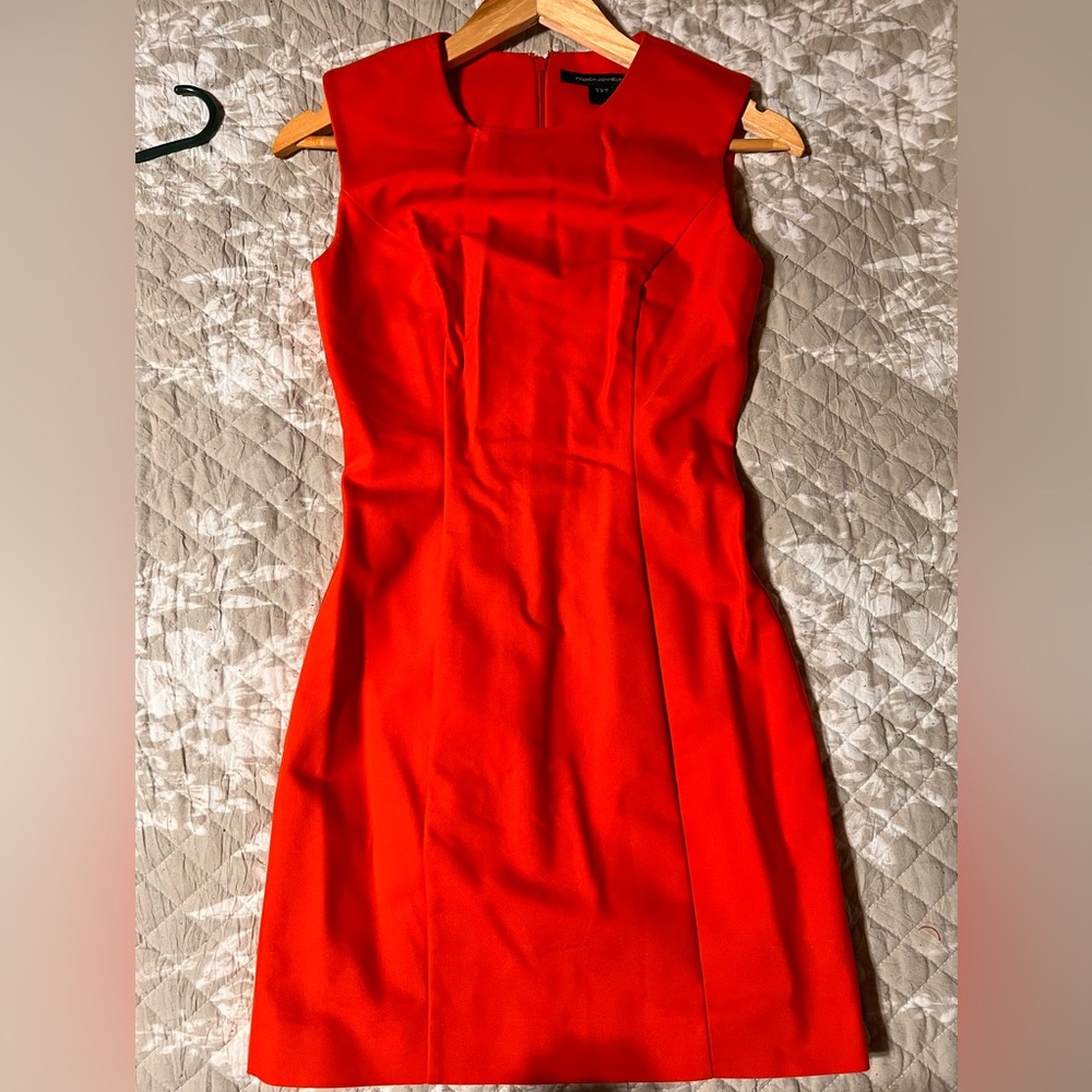 French Connection red-orange dress